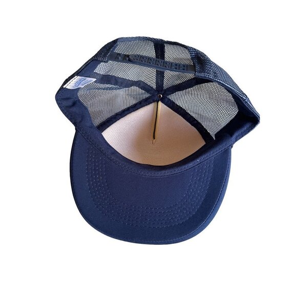 Leadership Cablevision TV Dish Logo Blue Foam Vintage Trucker Hat Cap Adjustable - Picture 5 of 7